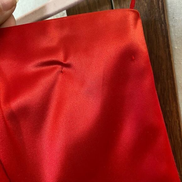 Y2K Jessica McClintock for Gunne Saxe Dragon Year Red Strapless Bustier - Picture 8 of 11